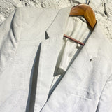MARTIN MARGIELA LIGHT GREY BLAZER WITH SILVER EMBROIDERY SUMMER 2006