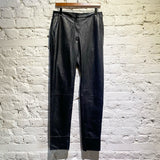 JW ANDERSON BLACK LEATHER TROUSERS