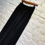 CALVIN KLEIN BLACK WIDE LEG TROUSERS