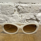 CUTLER & GROSS WHITE STAR OVAL SUNGLASSES