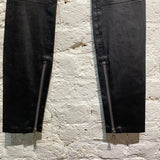 UNRAVEL PROJECT BLACK LEATHER SKINNY TROUSERS