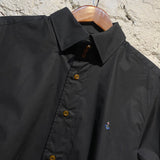 VIVIENNE WESTWOOD BLACK 3 BUTTON KRALL SHIRT