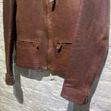 YOHJI YAMAMOTO Y’S BROWN LEATHER JACKET
