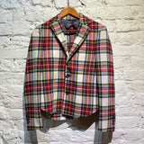 R13 TARTAN WOOL MIX JACKET