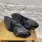 JUNYA WATANABE BLACK CUBAN HEELS SILVER TOES