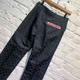 CHARLES JEFFREY LOVERBOY BLACK JACQUARD TROUSERS