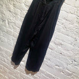 REFORMATION BLACK LINEN-MIX JUMPSUIT
