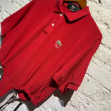 1/OFF PARIS (RE)MADE CUSTOM LACOSTE RED POLO SHIRT/BODY