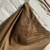 TOM FORD  BROWN COTTON PENCIL SKIRT