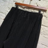 ISSEY MIYAKE HOMME PLISSE BLACK TROUSERS