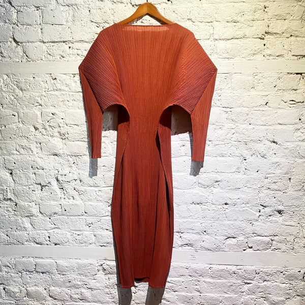 ADOLF DOMINGUEZ RUST CRINKLE DRESS