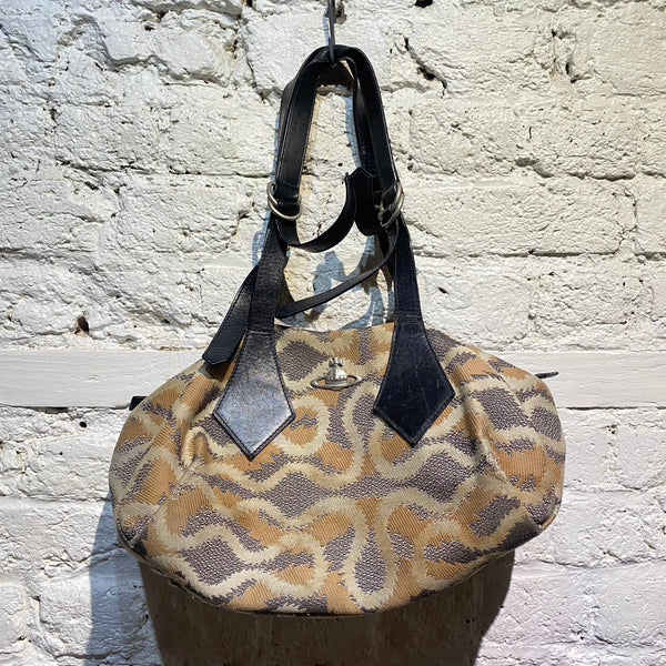 VIVIENNE WESTWOOD VINTAGE  SQUIGGLE BROCADE BAG