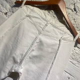 MAISON MARGIELA OFF-WHITE DENIM TROUSERS
