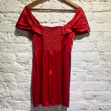 REFORMATION RED SILK “LANELLE” COCKTAIL DRESS
