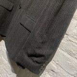 JEAN PAUL GAULTIER HOMME GREY WOOL STRIPED BLAZER