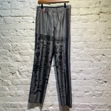 LEOMI SADLER GREY TROUSERS WITH PRINT