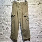 AIMÉ LEON DORE SAGE GREEN CARGO TROUSERS