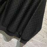 MOSCHINO COUTURE!  BLACK EMBOSSED SWEATSHIRT