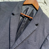 WOOYOUNGMI DARK GREY TAILORED 2 BUTTON SUIT
DOUBLE LAYERED COLLAR