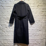 CO. BLACK DOUBLE BREASTED OVERCOAT