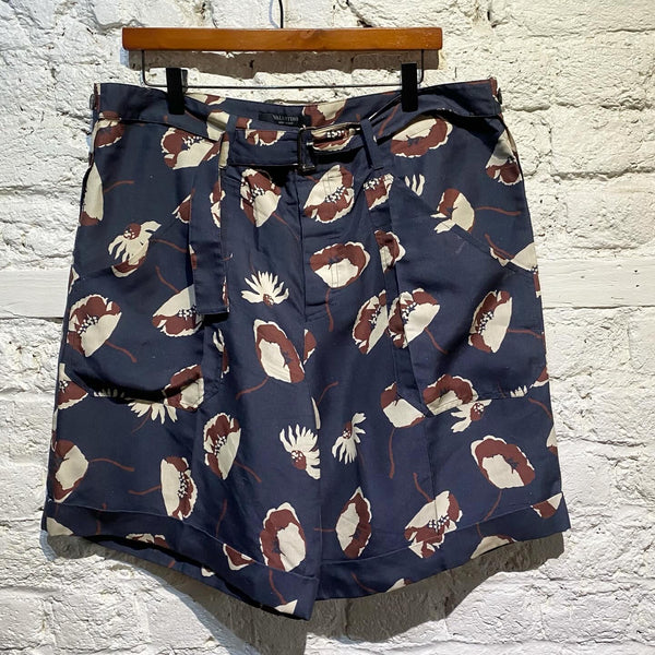VALENTINO SILK PRINT SHORTS