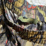 VALENTINO MOTH PRINT SILK TROUSERS