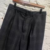 ANN DEMEULEMEESTER WOOL CHECK PANTS