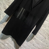 JONATHAN SAUNDERS BLACK WOOL COAT