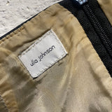 ULLA JOHNSON BLACK LEATHER MINI