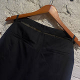 HELMUT LANG BLACK COTTON SHORTS