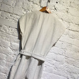 RACHEL COMEY LIGHT GREY COTTON JUMPSUIT