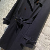 SHIPS NAVY WOOL TRENCH COAT