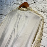 JUNYA WATANABE CDG CREAM SEQUIN/BEADED TOP AD2003