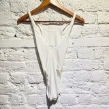 YZY WET WHITE BODYSUIT