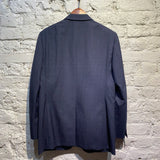 LANVIN NAVY GLENN CHECK SUIT
