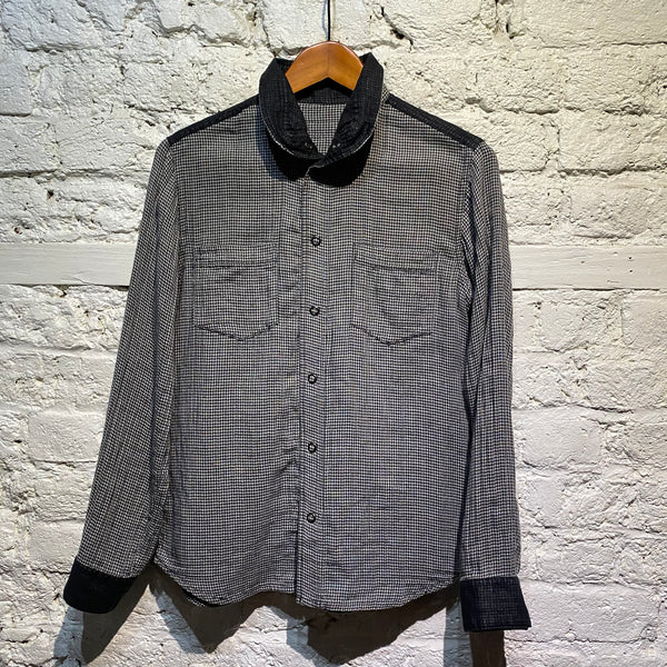 FINAL HOME BLACK/WHITE GINGHAM SHIRT