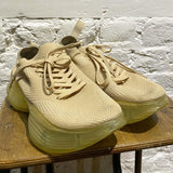 GROUNDS BEIGE WOVEN TRAINERS