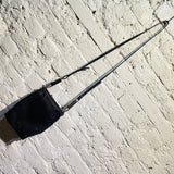 RICK OWENS BLACK SUEDE DISTRESSED BAG