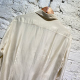 PRADA CREAM SILK SHIRT