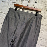 OZWALD BOATENG GREY LINEN/COTTON SUIT