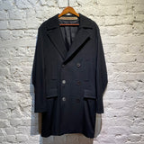 CHRISTIAN LACROIX HOMME BLACK WOOL TRENCH COAT