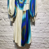 ALÉMAIS PLEATED PRINT DRESS