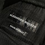 ALEXANDER MCQUEEN BLACK JERSEY TROUSERS DRAWSTRING