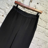 CALVIN KLEIN BLACK WIDE LEG TROUSERS