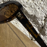 CUTLER & GROSS TORTOISE STAR OVAL SUNGLASSES