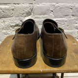 ALEXANDER MCQUEEN DEEP RED BUCKLE SHOES