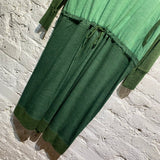 ISSEY MIYAKE HAAT GREEN KNIT DRESS