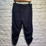 ZEGNA EZ CHALK STRIPE BREECHES RED STICHING
