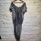 ALEXANDER MCQUEEN MCQ STRIPED DRESS