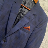 PAUL SMITH NAVY CHECK JACKET